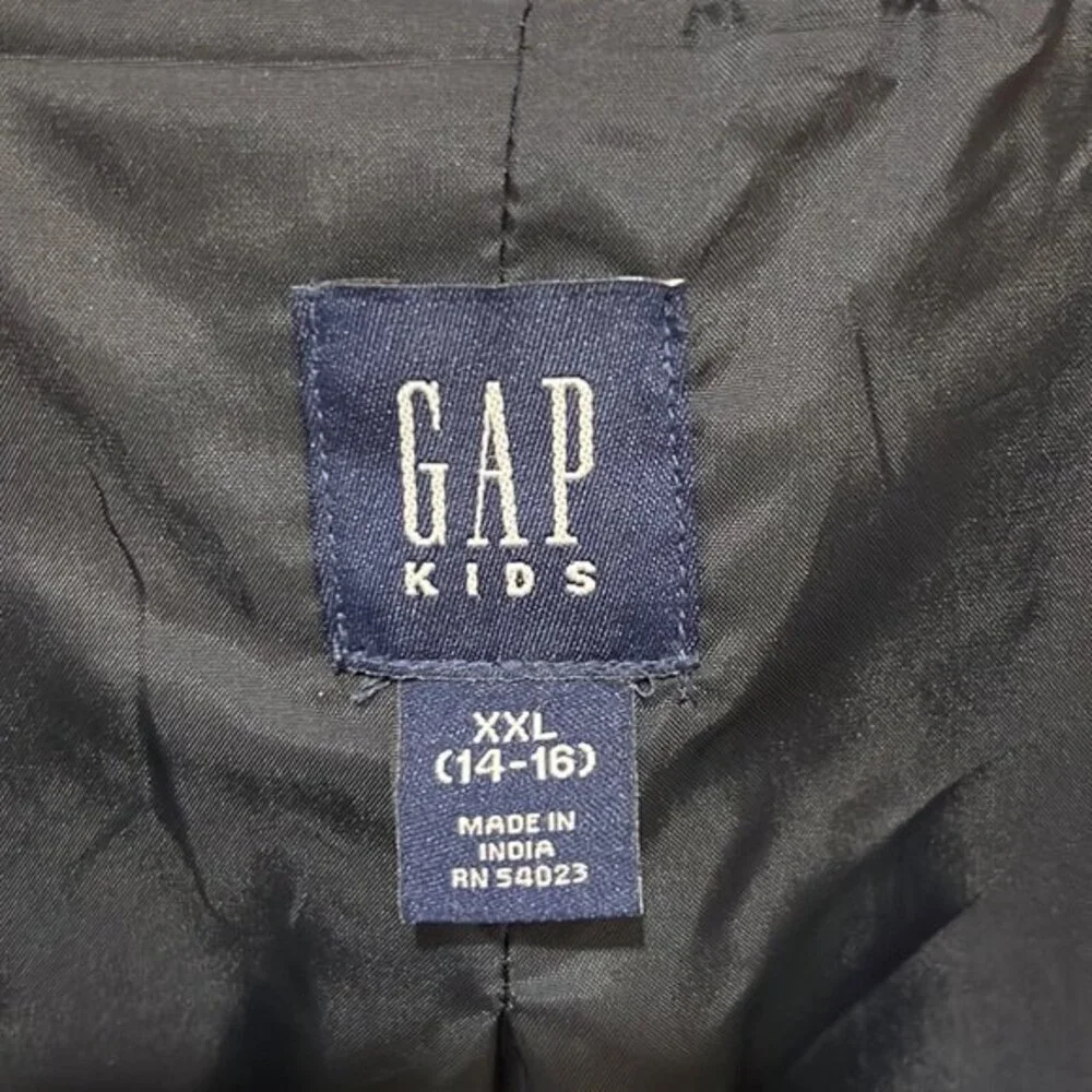 Gap kids patchwork preppy cotton blazer size Xl
